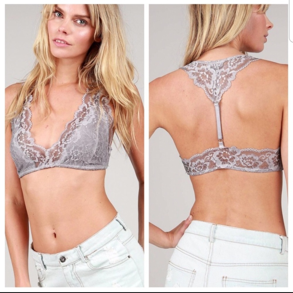 SOLD OUT!***1 LARGE LEFT***Racerback Lace Bralette - Picture 1 of 1